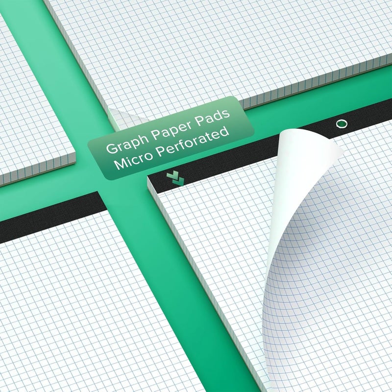 AIFLYAN Large Engineering Graph Paper 22x17, 50 Sheets Extra Large Graph Paper 17 x 22 1/4 Grid Pad, 100 GSM Blueprint Drafting Paper 4x4 Grid Paper 22x17 with Sturdy Back for Engineer Math Sketching Drafts - Image 4